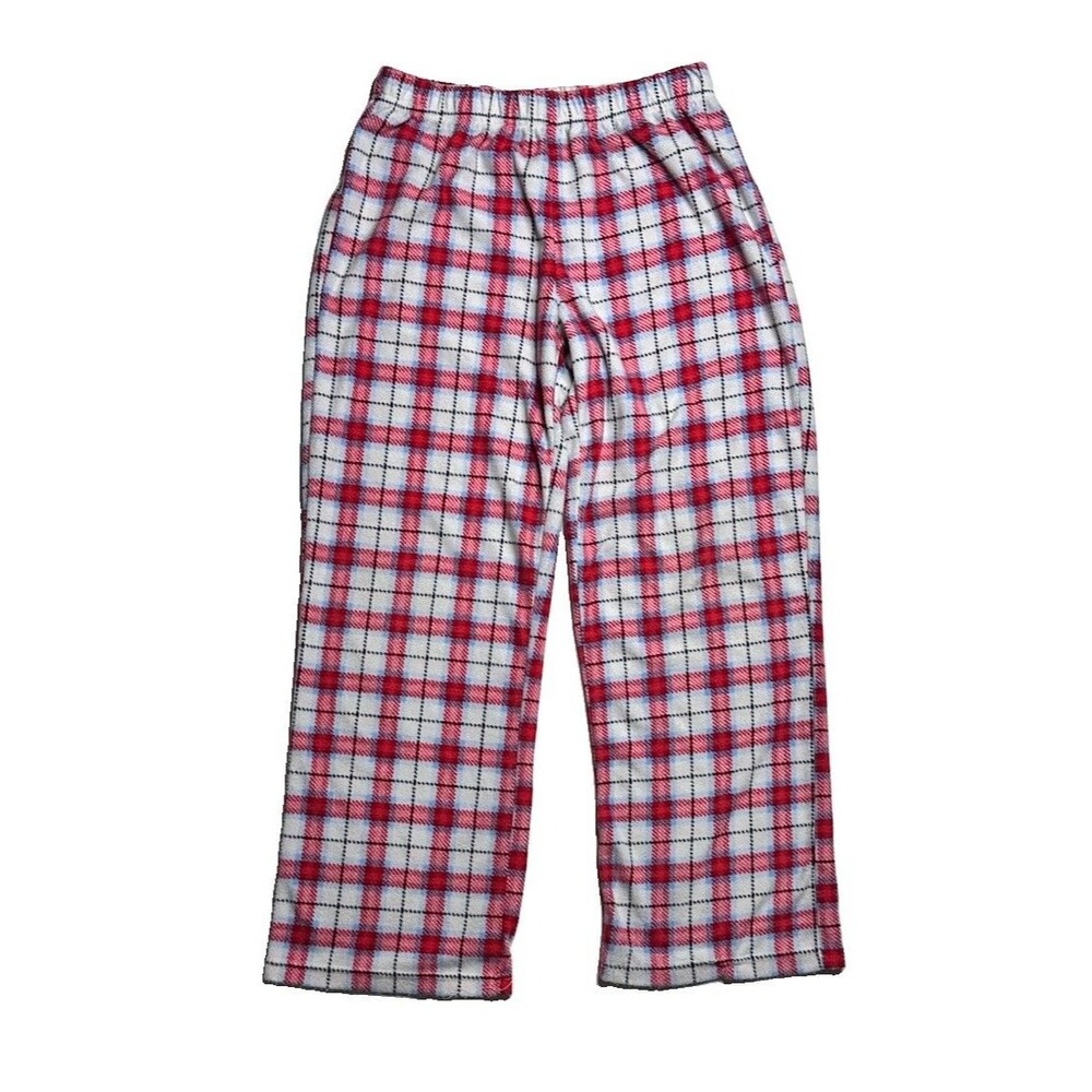 Wondershop Target Kids Pajama Pants Size L 10/12 Plaid Red White Sleepwear